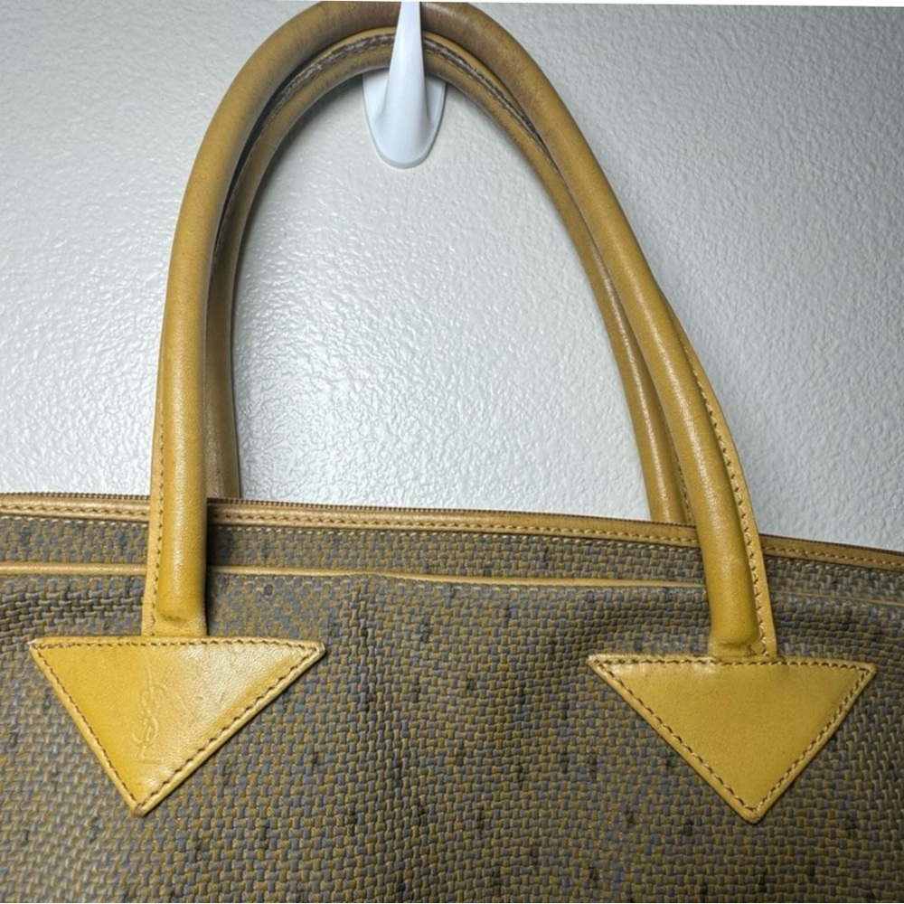 Yves Saint Laurent Vintage Brown Tan Tote Bag VTC - Picture 5 of 11